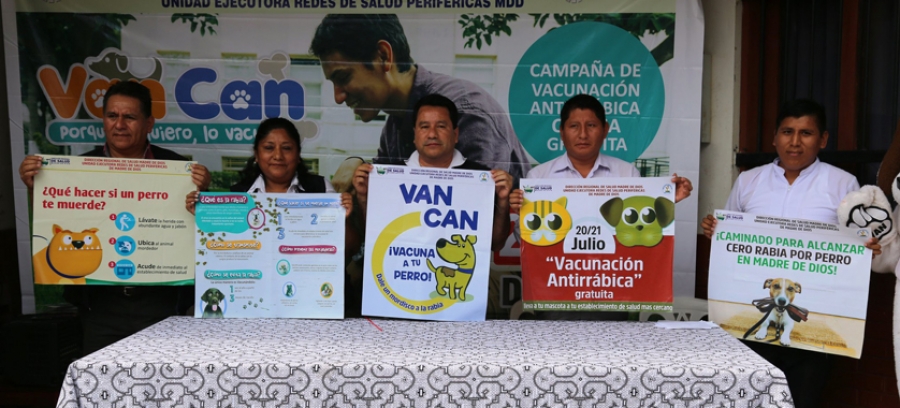 DIRECCI&Oacute;N REGIONAL DE SALUD LANZO CAMPA&Ntilde;A DE VACUNACI&Oacute;N CANINA 2019- VAN CAN EN MADRE DE DIOS