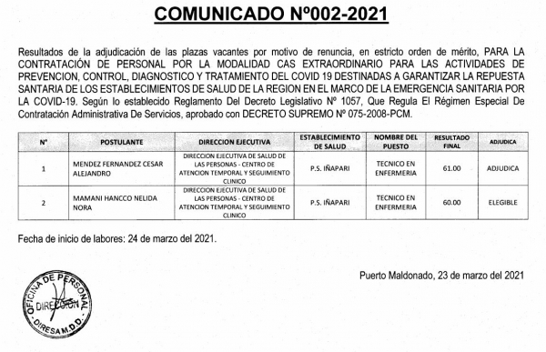 Comunicado 02 - 24-03-2021