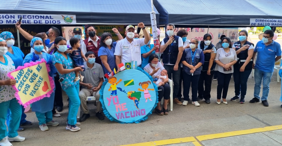LANZAMIENTO DE LA SEMANA DE LA VACUNACI&Oacute;N EN LAS AM&Eacute;RICAS EN MADRE DE DIOS