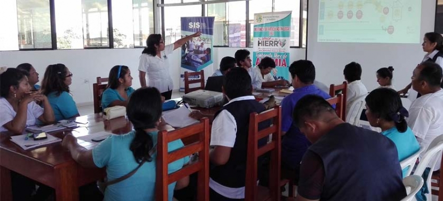 DIRECCI&Oacute;N REGIONAL DE SALUD DE MADRE DE DIOS EVAL&Uacute;A CON OTROS SECTORES EL TRABAJO DE LOS ACTORES SOCIALES EN PREVENIR LA ANEMIA EN EL DISTRITO DE TAMBOPATA.
