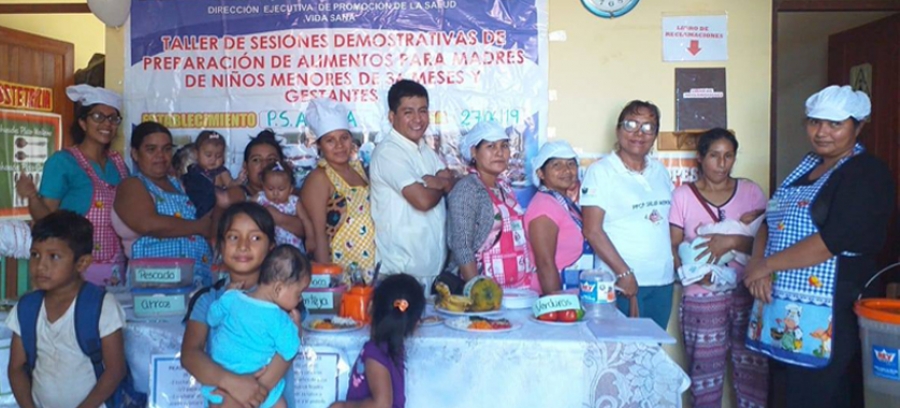 PUESTO DE SALUD DE LA COMUNIDAD DE ALERTA, EN LA PROVINCIA DE TAHUAMANU, DESARROLLA SESIONES DEMOSTRATIVAS SOBRE ALIMENTACI&Oacute;N A LAS MADRES Y NI&Ntilde;OS.