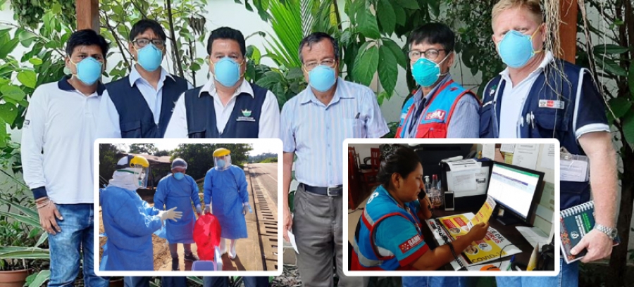 Equipo de respuesta r&aacute;pida de la Diresa con el apoyo de Redes de Salud vienen realizando denodados esfuerzos para enfrentar el coronavirus en Madre de Dios.